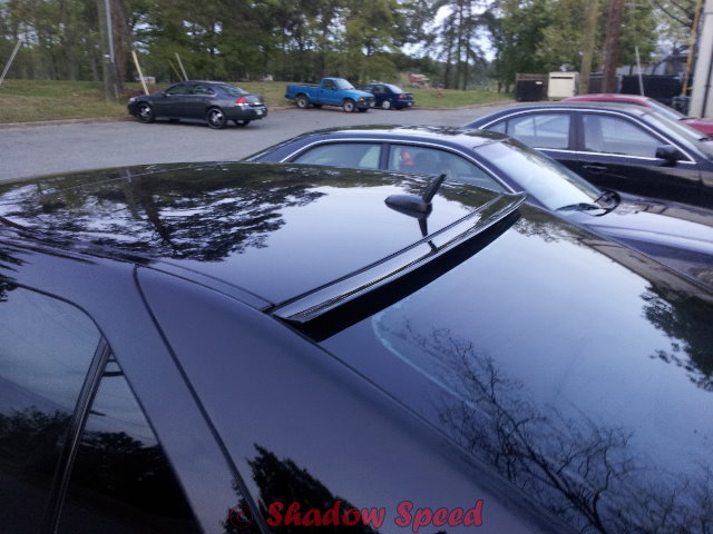 Painted For Cadillac Sts V Sedan Rear Wings Roof Spoiler