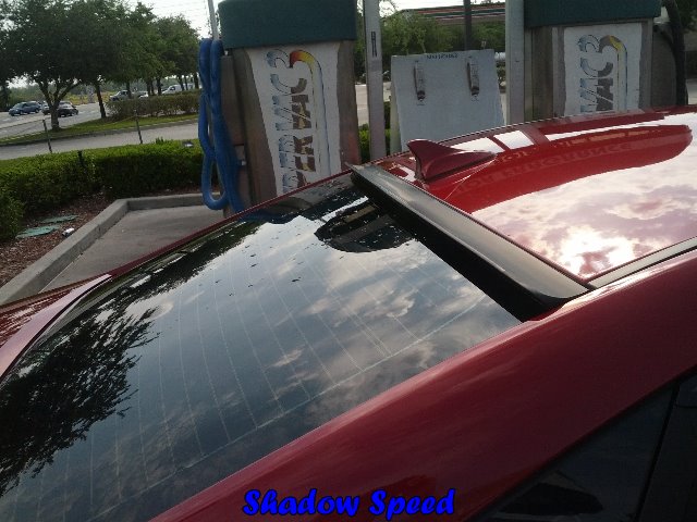 Painted Roof Spoiler for 2011 Hyundai Sonata YF 4D Sedan Rear Glass