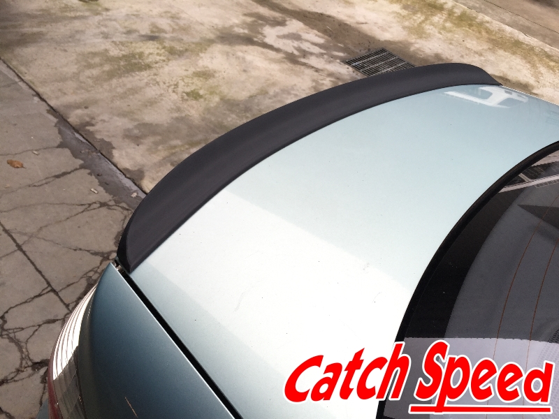 thumbnail image 2 of Flat Black Rear Trunk Spoiler Wing For 2011-2014 Hyundai Sonata YF Sedan – Flexible Polyurethane, Easy Install (No Drilling) 2 of 6