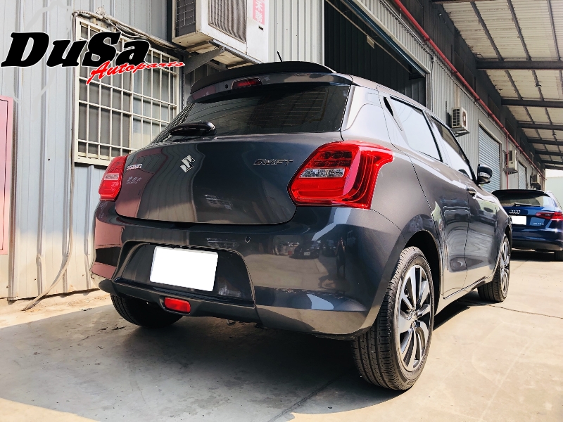 Flat Black 284 PDL Type Rear Trunk Spoiler Wing For 17~19 Suzuki Swift Hatchback