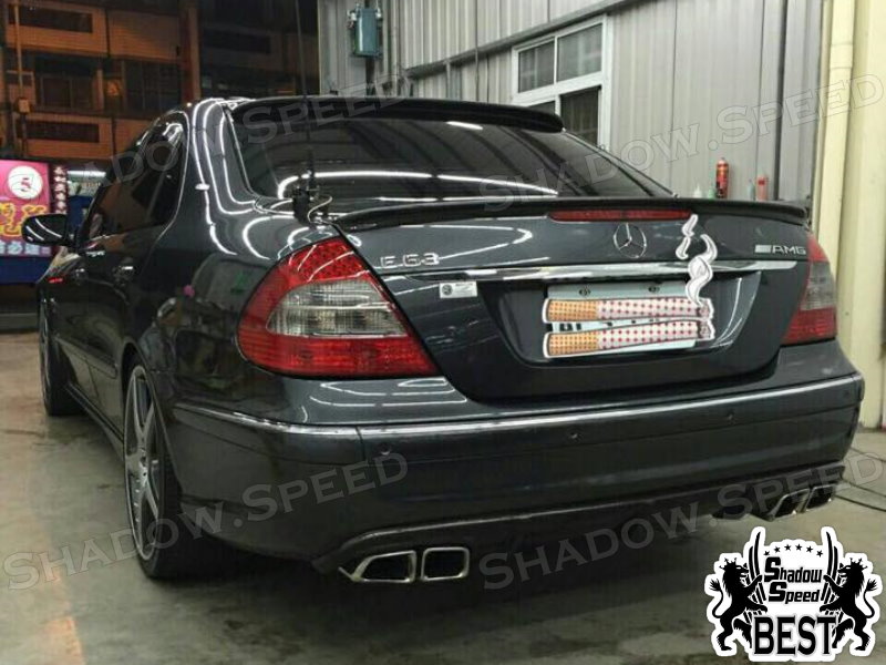 ABS L Type Rear Roof Spoiler Wing For Mercedes Benz E-Class W211 2002~05 Sedan